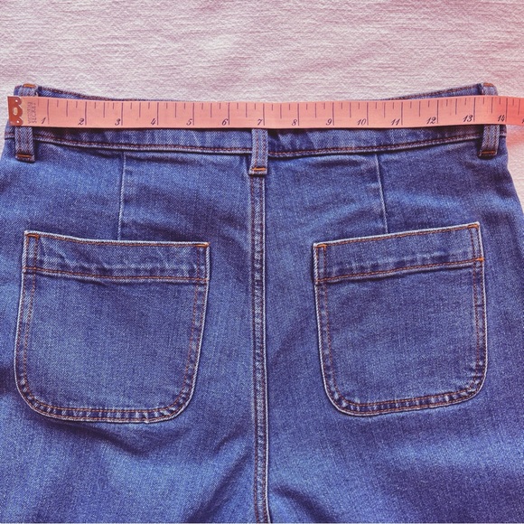 & Other Stories High-Waist High-Rise Flare Jeans in Deep Blue, Like New, Size 28 - Picture 8 of 16